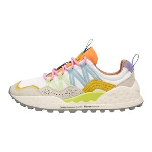 NWT Flower Mountain Washi Sneakers in Beige/White/Multi - Women US7/EU38/UK5.0